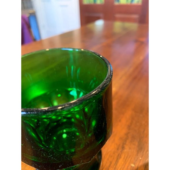 Vintage Viking Georgian Emerald Green Rocks Glasses. - Picture 9 of 10